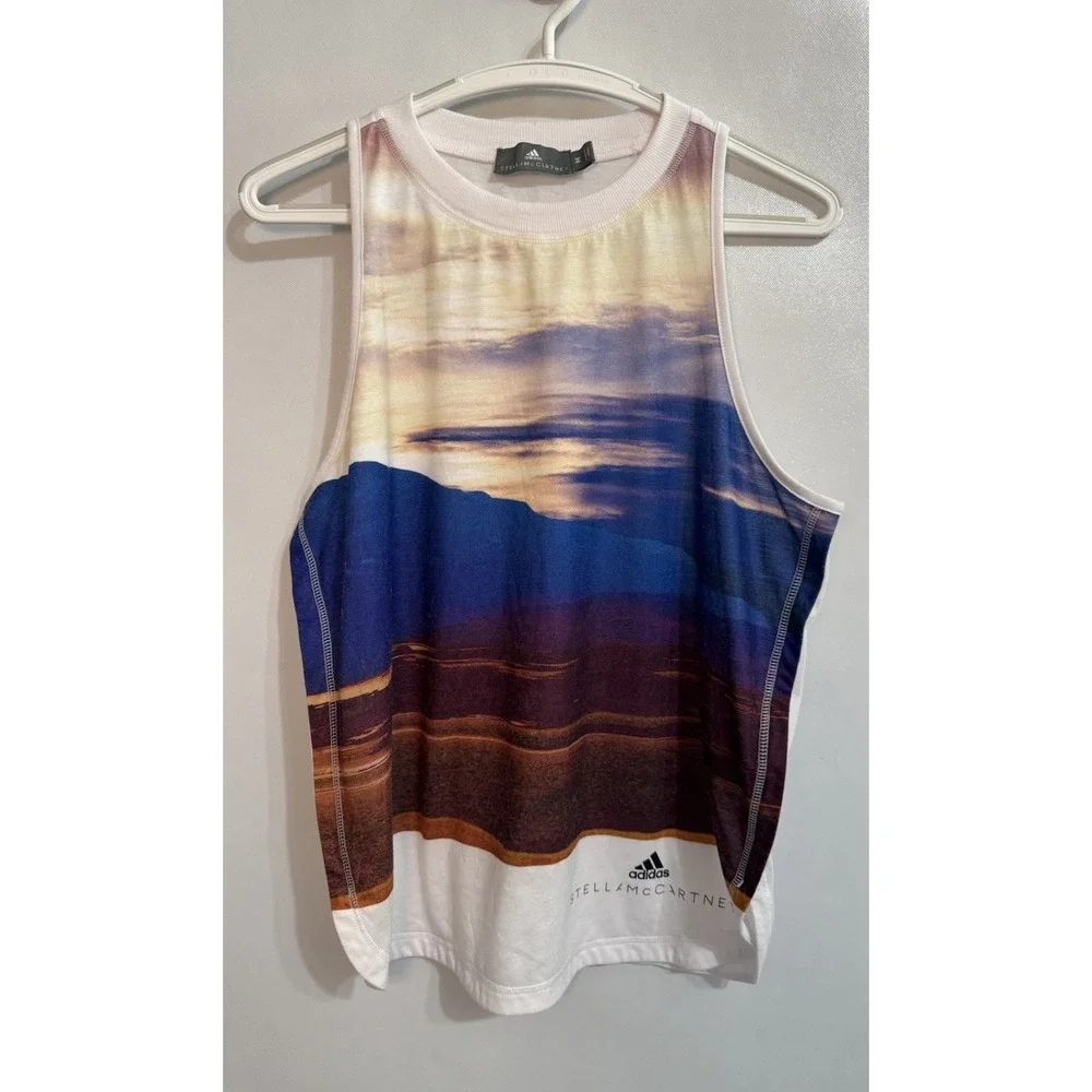 Stella McCartney Adidas Size Medium Pullover Tank Top Landscape Sleeveless